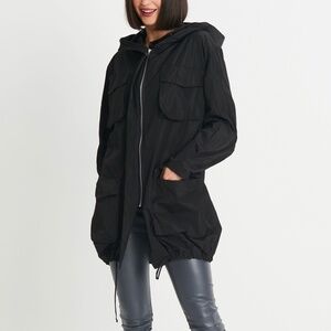 Coatology New York Black  rain jacket, M. CB2185